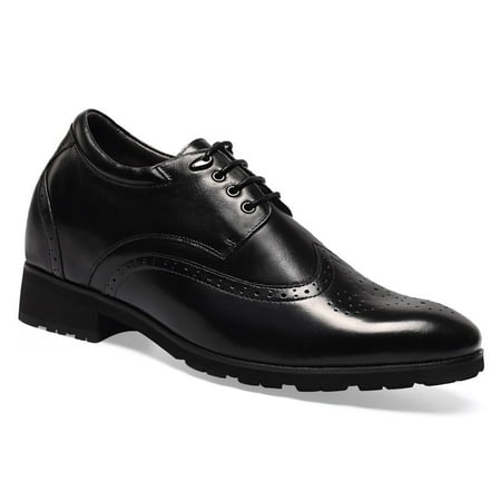 CMR CHAMARIPA Best Height Increasing Shoes Height Increasing Formal Shoes - Mens Dress Black Height Shoes That Make Men Taller 10CM/3.94 Inches
