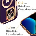 thumbnail image 3 of Magnetic Case for iPhone 13 Case for Women Men [ Compatible with MagSafe ], Cute Love Heart Soft Back Cover Raised Full Camera Lens Protection Phone Case for iPhone 13 (6.1") - Purple, 3 of 7