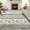 Beige, variant on FairOnly 8'x10' Grey Washable Area Rugs for Living Room Geometric Non Shedding Low Pile Contemporary Rugs for Bathroom Soft Indoor Floor Carpet