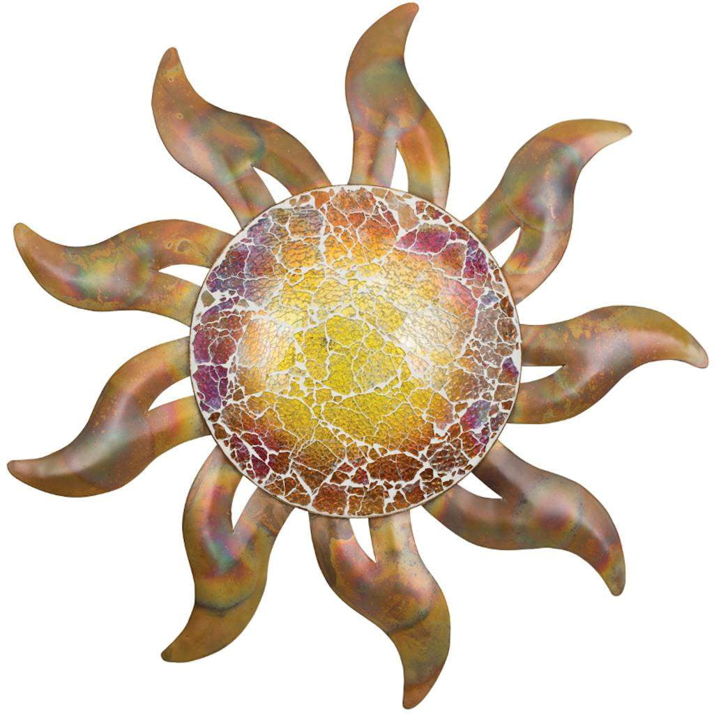 Regal Art and Gift 20463 Flamed Copper Sun Wall Decor 21" Sun Design Wall Decor