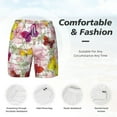 thumbnail image 4 of Kdxio Butterflies And Vintage Print Men'S Swim Trunks With Compression Liner 7 Inch Inseam Quick Dry Swim Shorts, 4 of 7