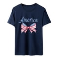 thumbnail image 4 of 250 Years 1776 2026 250th Birthday USA American Flag Womens T-Shirt Blue,XL, 4 of 4