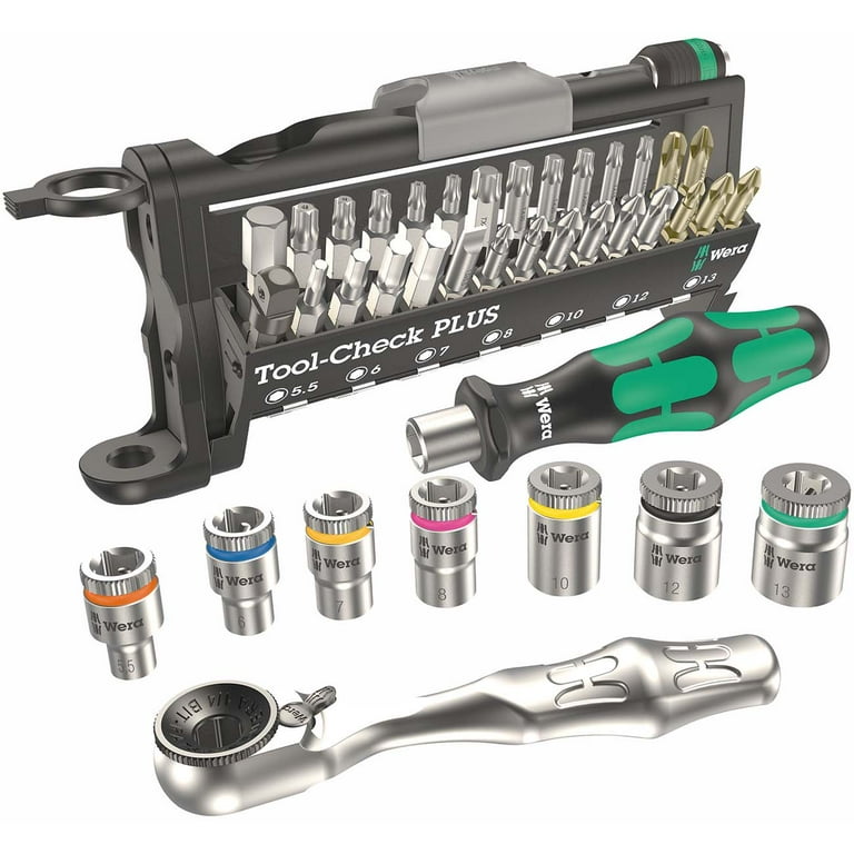 Wera Combination Ratchet Bit Set with TORX HEX PLUS, 39-Pc