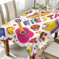 thumbnail image 4 of Coolnut Cinco De Mayo Fiesta Tablecloth Rectangle Colorful Table Cloth Large Square Table Cover for Dining Kitchen Party 60"x120" Decor Gift, 4 of 7