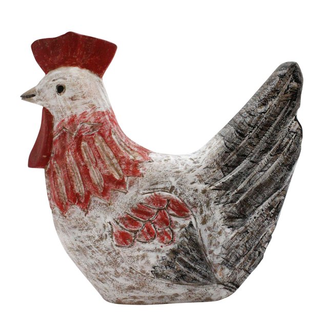 Sagebrook Home Coq en Bois de Manguier, Multi
