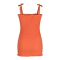 thumbnail image 5 of IROINNID Women's Sleeveless Bodycon Dress Square Neck Summer Lacing Sling s Elastic Pleats Waist Dress Regular Dress, 5 of 9