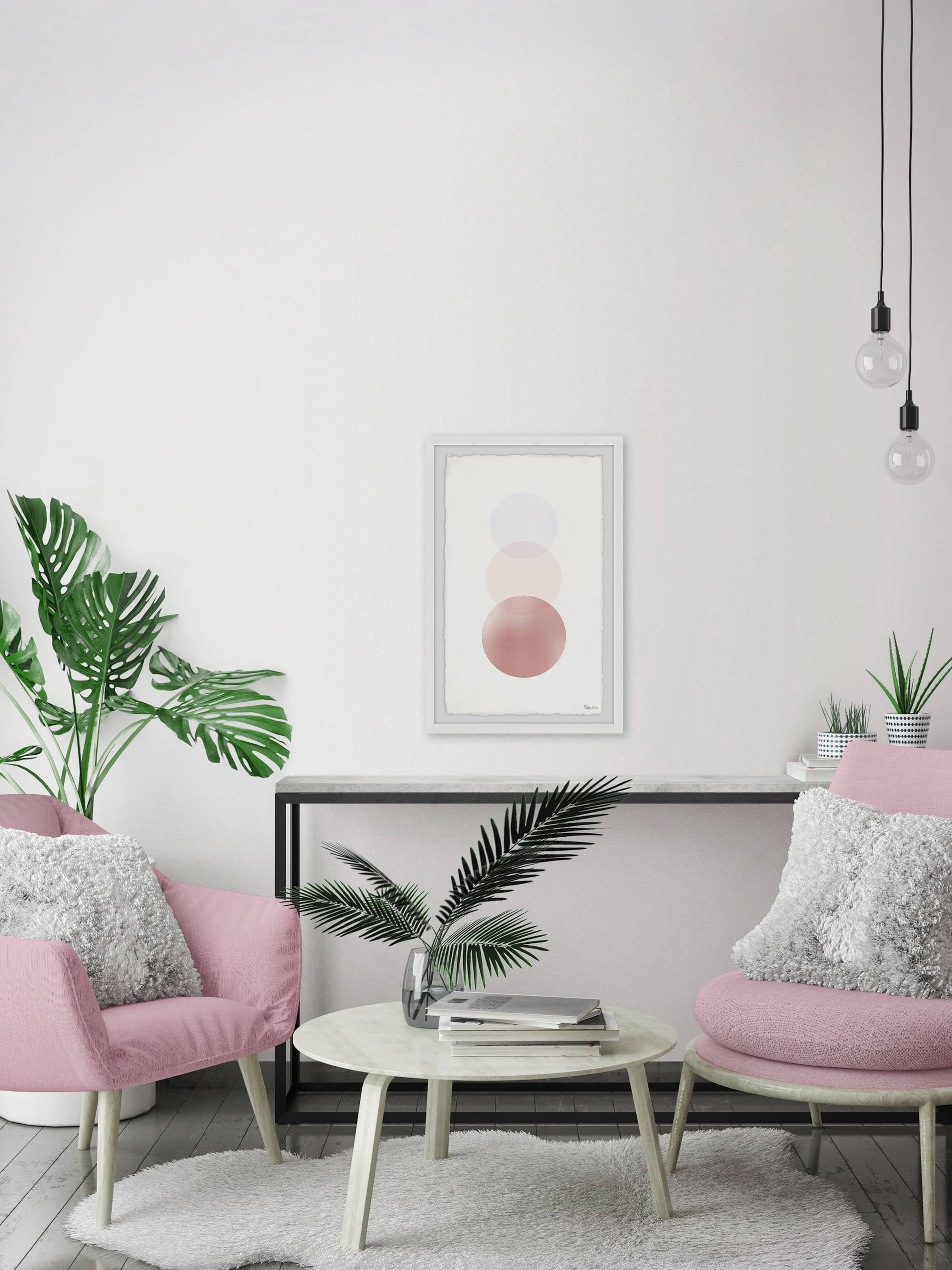 Parvez Taj "Pink Ombre" Framed Painting Print