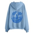 thumbnail image 3 of WILLBEST hoodies pour Femmes Chandail en Molleton Surdimensionné Col Rond Manches Longues Pull workput Chandail à Capuchon, 3 of 4