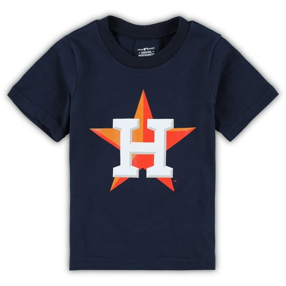 Infant Navy Houston Astros Team Crew Primary Logo T-Shirt