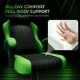 thumbnail image 4 of Seenda Gaming Chair, Fabric Comfy Video Gaming Chair, High Back Computer Chair, Adjustable Swivel Office Desk Chair with Headrest and Lumbar Support, 4 of 11