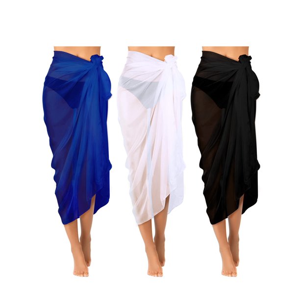 Yahenda 3 Pieces Sarong Wraps for Women Bathing Suit Wrap Sarongs