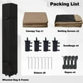 thumbnail image 5 of MASTERCANOPY 10' x 10' Pop-up Canopy Tent Outdoor Screen House Shelter with Mesh Walls, Khaki, 5 of 6