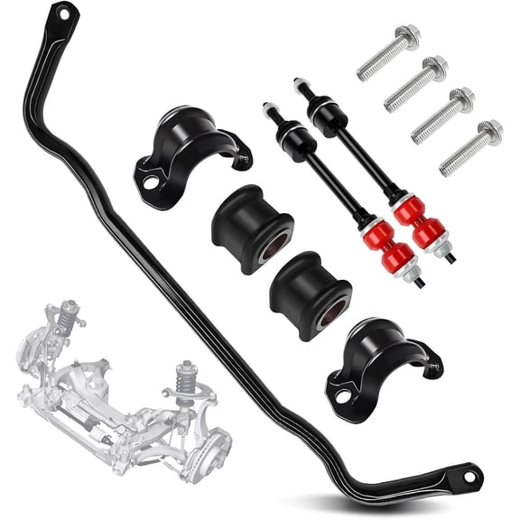 Front Suspension Stabilizer Tube Sway Bar Kit for Ram 1500 2011-2018 Replace 55398938AC