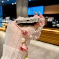 thumbnail image 5 of for iPhone 16 Pro Case,Cute Bling Glitter Sparkle Stunning Stones Diamond Rhinestone 3D Handmade Pearl Rose Flower with Wrist Lanyard for Women Girly for iPhone 16 Pro (Pink), 5 of 18