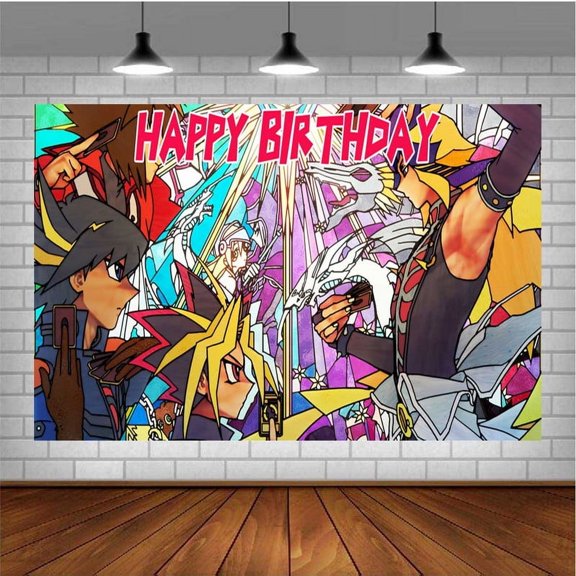 Yugioh Party Supplies for Photography Taspestry Poster Backdrop Banner Background Birthday Decorations