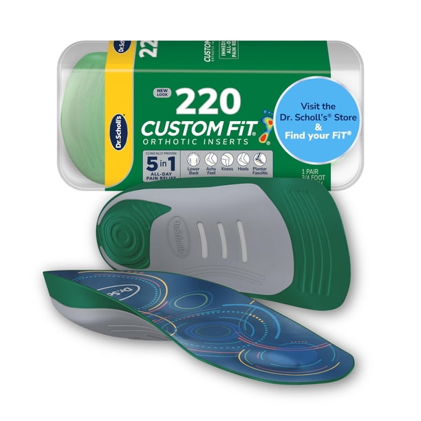 Insertos ortopédicos Dr. Scholl's® Custom Fit® CF 220 de longitud 3/4