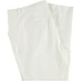 thumbnail image 3 of Alfani Womens Solid Fly Front Casual Trouser Pants, White, Plus Size, 22W, 3 of 3