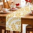 thumbnail image 5 of Table Runners 70 Inches Long Dress Scarves, Turmeric Yellow Leaves Farmhouse Coffee/Dining/Kitchen Table Decor, Holiday Table Runner, Summer Farmhouse Botanical Boho Branch 13x70 Inch, 5 of 9