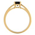thumbnail image 4 of 1 ct Oval Cut Natural Onyx Solitaire Engagement Ring for Women in 14K Yellow Gold, 4 of 5