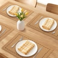 thumbnail image 2 of Unique Bargains 4pcs Washable Kitchen Table Mat Brown 15.7"x11.8", 2 of 6
