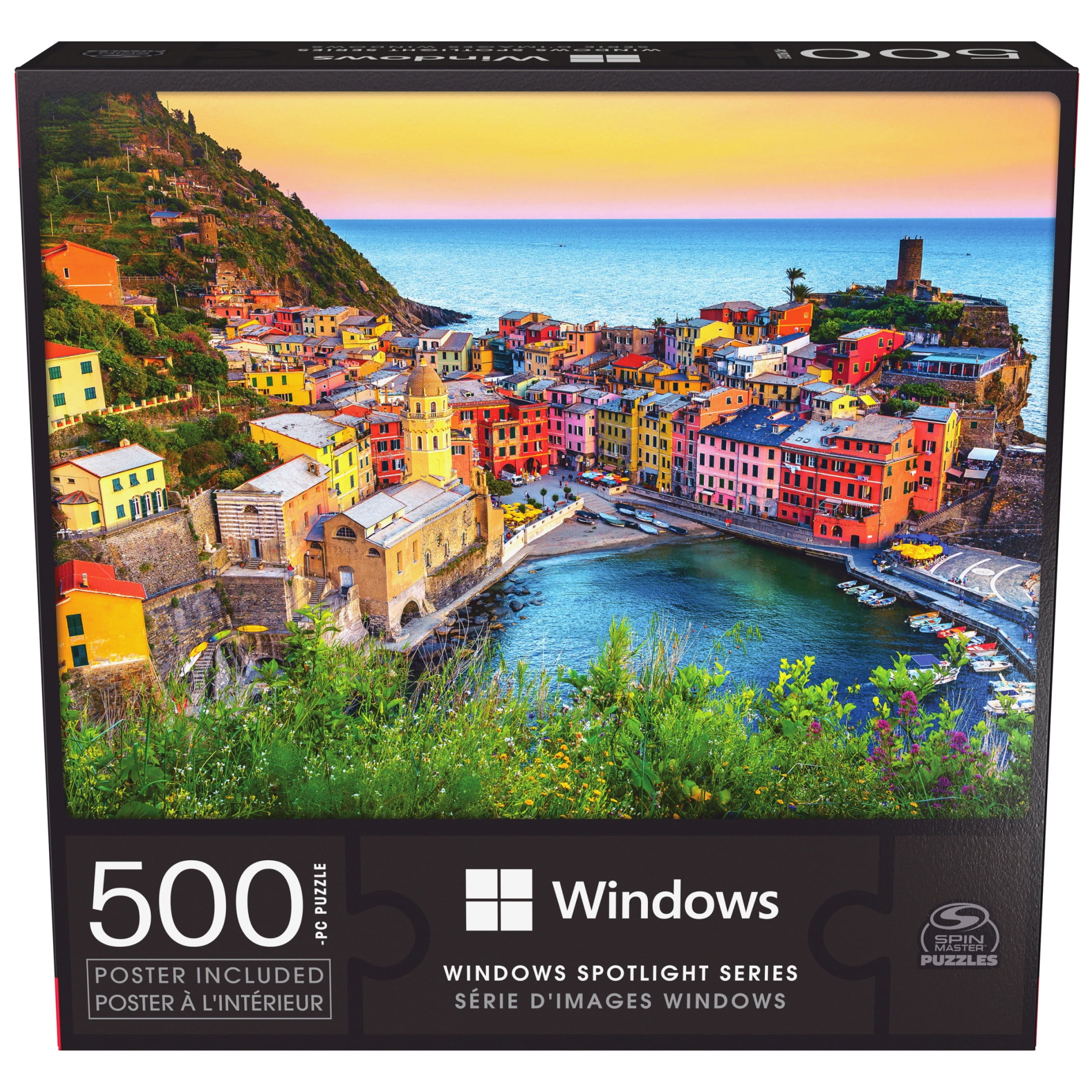 Microsoft Windows Spotlight Series 500-Piece Puzzle Liguria Italy, for Ages 8 and up