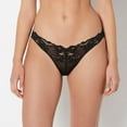 thumbnail image 1 of Bumless Bikini with Romantic Lace in Tuxedo Black, 1 of 5
