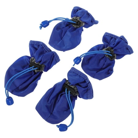 WHAMVOX 4 Pcs Dog Waterproof Boots Rain Small Shoes Booties for Hot Pavement