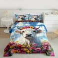 thumbnail image 2 of Castle Fairy White Highland Bull 2Pcs Bedding Comforter Set for Teens Boys Girls,Spring Graden Flowers Twin Comforter Sets,Rustic Animal Breathable Bedding Set,Luxury Bedroom Decor, 2 of 8