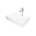 thumbnail image 3 of White Porcelain Vessel Sink Combo with Chrome Faucet, Drain and Sealer, 3 of 3
