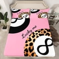 thumbnail image 2 of Homewish Fashion Cheetah Print Full Size Sheets, Cartoon Billiards Print Bed Sheets, Teens Kids Boys Girls Sheet Sets, Ultra Soft Bedroom Decor, 4pcs, 2 of 7