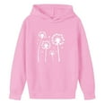 thumbnail image 4 of Girls' Printed Hooded Sweatshirt Fleece-Lined Graphic Top Long Sleeve Casual Loose Pullover with Pockets, 4 of 4
