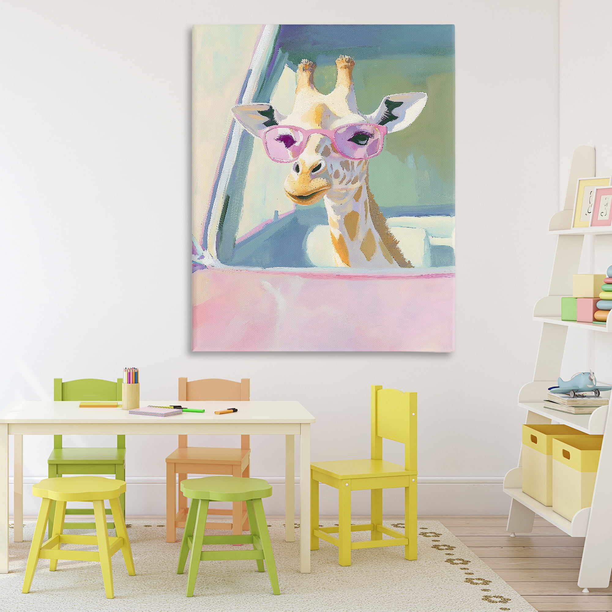 Stupell Industries Giraffe Car Ride Canvas Wall Art, design by The Prints Vibe