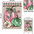 thumbnail image 2 of Fall Pumpkin Patch Decorative Garden Flag, Autumn Polka Dots Farmhouse Seasonal Yard Outside Decorations, Thanksgiving Buffalo Plaid Check Bow Rustic Outdoor Small Home Decor Double Sided 12x18, 2 of 5