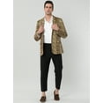 thumbnail image 4 of INSPIRE CHIC Men's Vintage Leopard Print Notched Lapel Slim Fit Blazer, 4 of 7