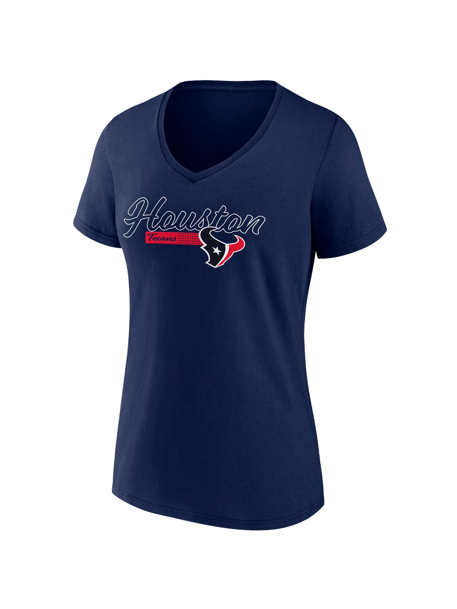 NFL Houston Texans Women's Cotton Navy Short Sleeve T-Shirt