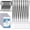 Black, variant on 200 Pcs Name Tag Lanyards with ID Holder Lanyards for ID Badges Resealable Flat Neck Name Tag with Clip Waterproof Plastic Clear Badges Bulk for School Office Supplies