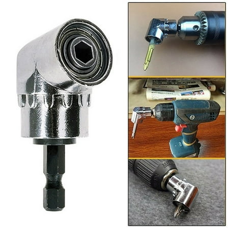 

105 Degree Right Angle Screwdriver Bits Holder Adapter Screw Driver Tool 1/4