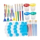 thumbnail image 4 of Juego de vasos y pinceles para pintar,Pinceles para niños,adultos y estudiantes,Vasos de pintura antiderrames con tapa para acuarela,Juego de paletas de pinceles para pintar Suministros de, 4 of 8
