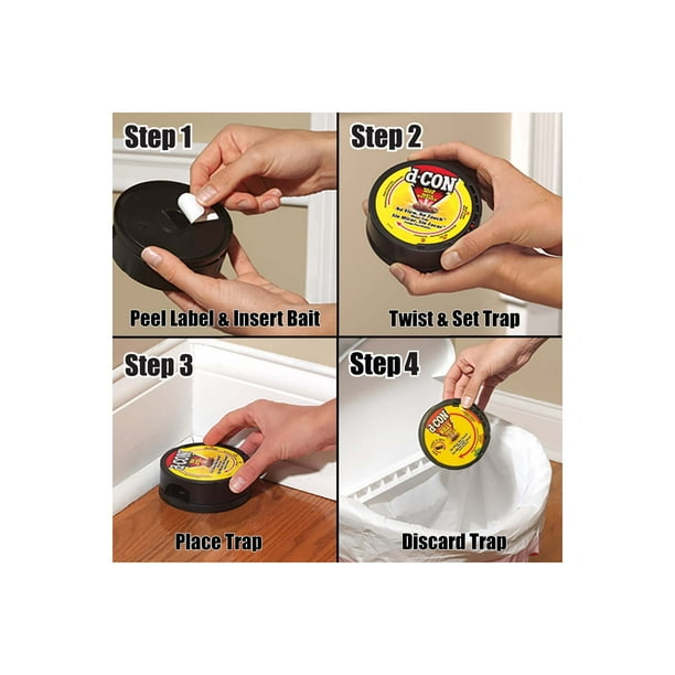 d-CON No View, No Touch Covered Mouse Trap, 2 Count - Walmart