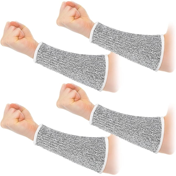 2 Pairs Cut Resistant Sleeves Level 5 Arm Protective Sleeve for Thin Skin and Bruising Gardening Sleeve for Men Women