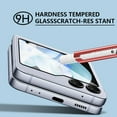 thumbnail image 5 of SOATUTO Screen Protector Compatible With Samsung Z Flip 5 5G Tempered Glass Touch Sensitive,Case Friendly, 9H Hardness HD Clear Anti Scratch, Bubble Free For Samsung Z Flip 5 5G - 2 Pcs, 5 of 6