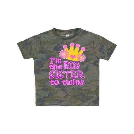 

Inktastic I m the Big Sister to Twins. Gift Toddler Toddler Girl T-Shirt