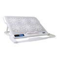 thumbnail image 3 of Ordenador portátil 2 puertos USB 6 Ventilador de refrigeración Soporte ajustable para PC portátil Soporte de almohadilla Ultrabook Game Book Cooler Pantalla LED Inevent EL1862-03B, 3 of 5