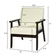 thumbnail image 3 of Giantex  Accent Chair, Mid-Century Modern Arm  Chair for Living Room, Bedroom, Beige, 3 of 8
