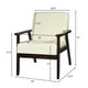 Giantex Chaise d'Appoint Fauteuil Moderne du Milieu du Siècle pour Salon, Chambre à Coucher, Beige – image 3 sur 8