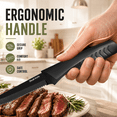 thumbnail image 6 of FXXNNN Steak Knives, 10PC German High Carbon Stainless Steel Steak Knives, Serrated Blades, Dishwasher Safe, Comfortable Non-Slip Ergonomic Knife Handle, 6 of 9