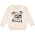 thumbnail image 2 of Inktastic English Bulldog Sketch Portrait Toddler Sweatshirt, 2 of 4