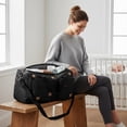 thumbnail image 4 of Quilted Baby Diaper Bag Large Capacity Cute Weekender Bag For Women (style5), 4 of 10