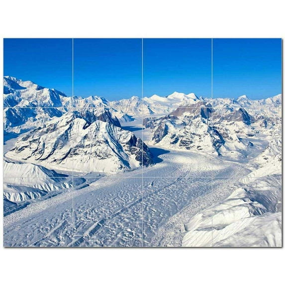 Mountain Ceramic Tile Mural Kitchen Backsplash Bathroom Shower 401051-XL43