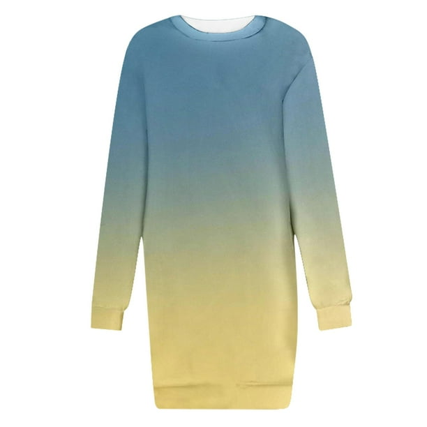 mfyjkho Vestidos para mujer, Vestido tipo jersey estampado de manga corta y cuello redondo para mujer Vestidos festivos para mujer m